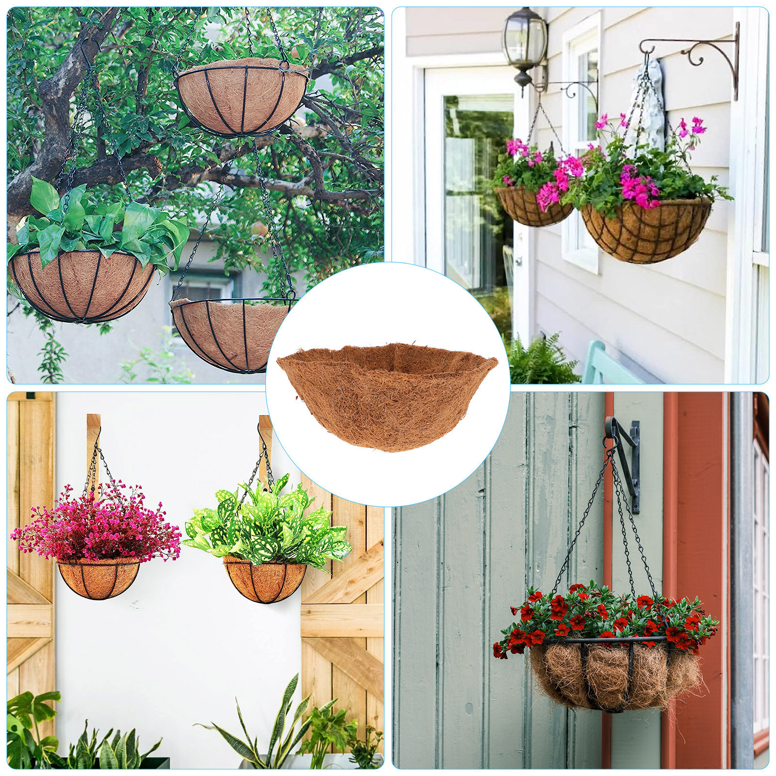 4Pcs Coconut Fiber Hanging Bas - Spider Plant Hanging reseña y precio