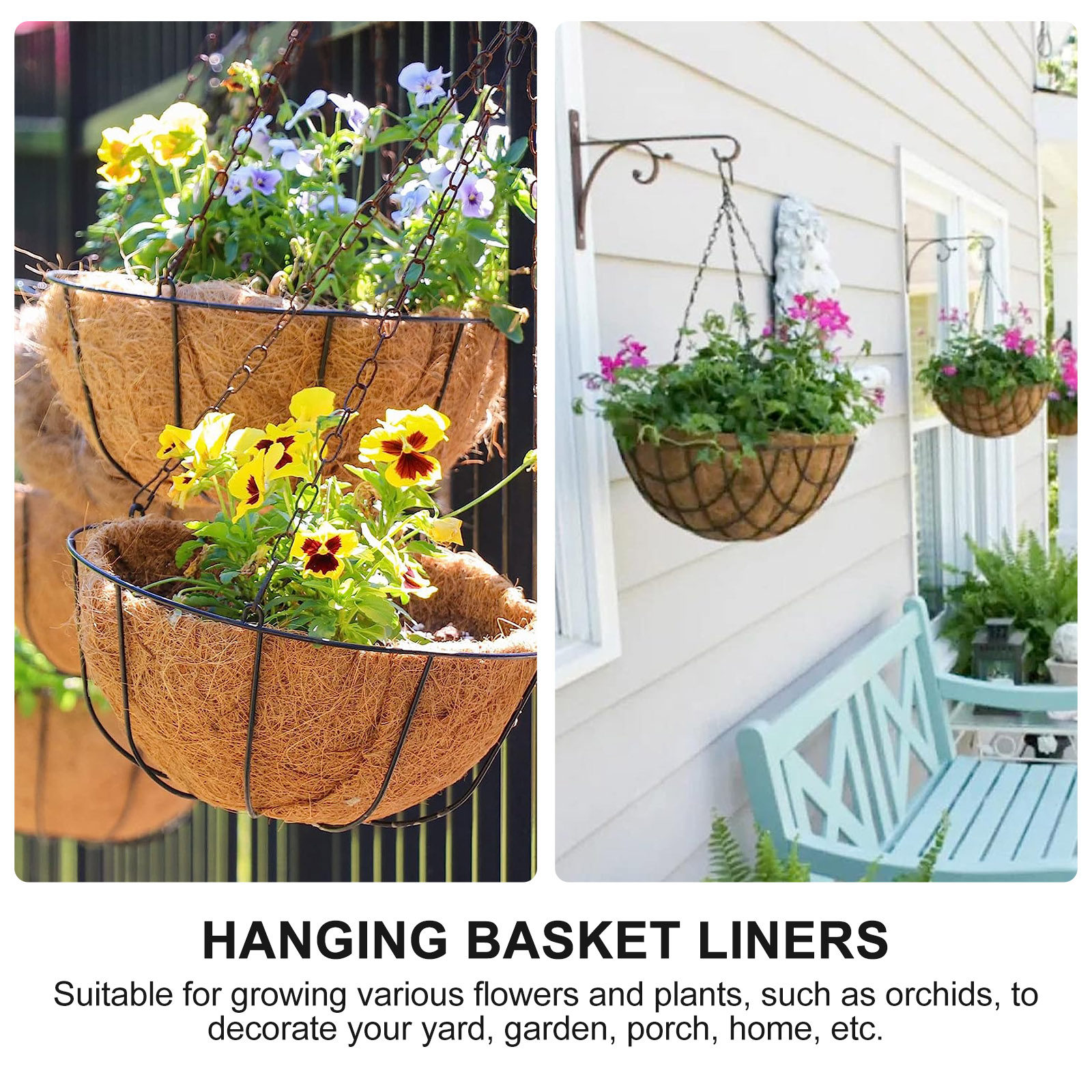 4Pcs Coconut Fiber Hanging Bas - Spider Plant Hanging reseña y precio