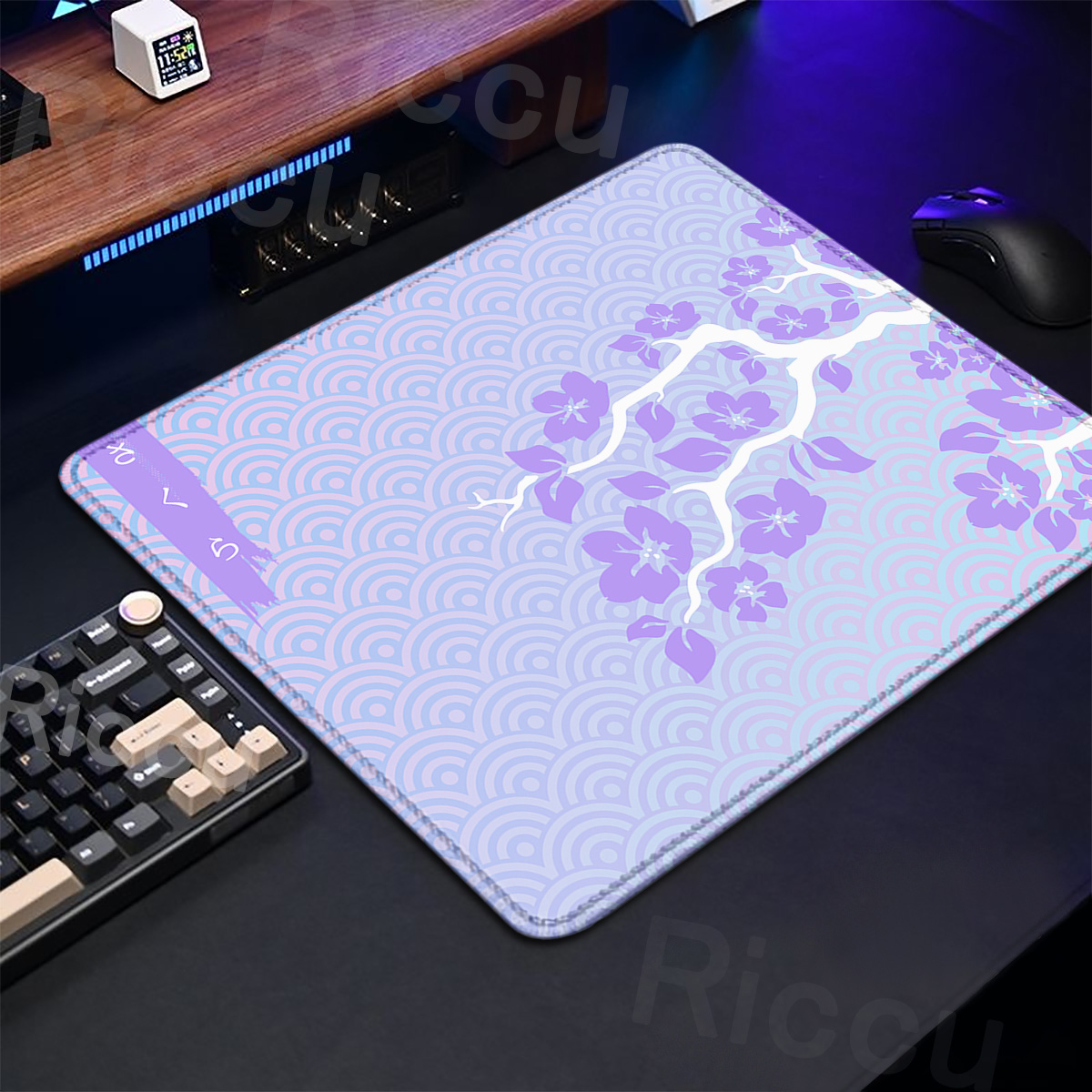 Purple Sakura Table Pad Gaming - Tradescantia Purple reseña y precio