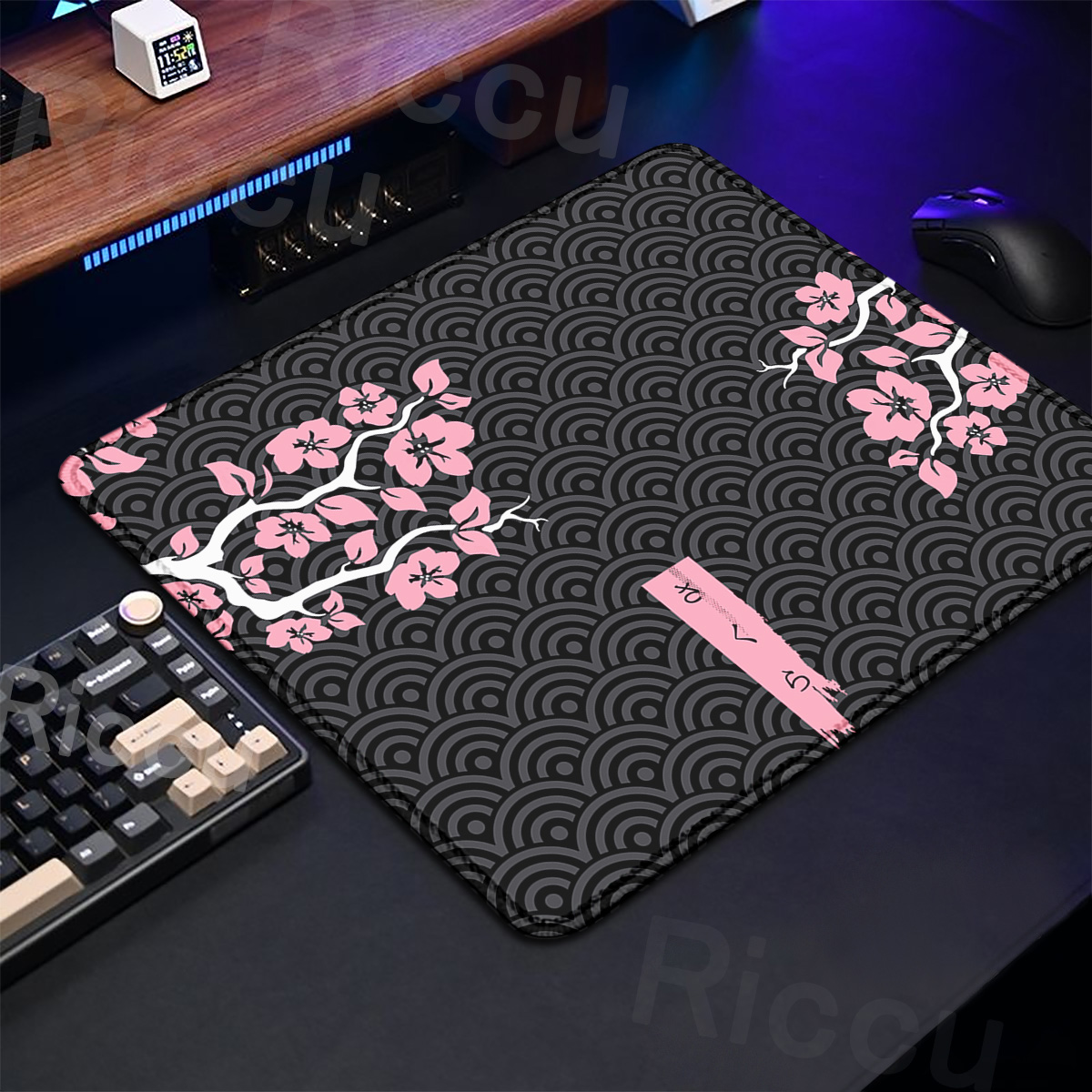 Purple Sakura Table Pad Gaming - Tradescantia Purple reseña y precio