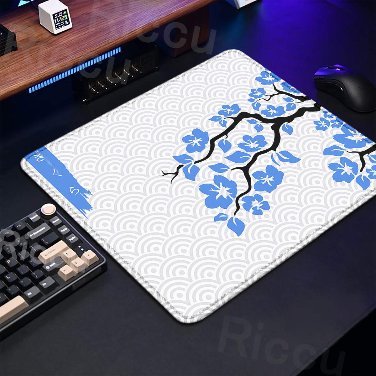 Purple Sakura Table Pad Gaming - Tradescantia Purple reseña y precio