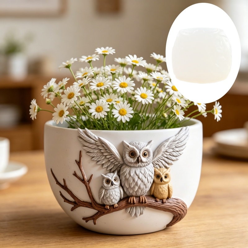 The owl standing on the branch - Echeveria Succulent reseña y precio