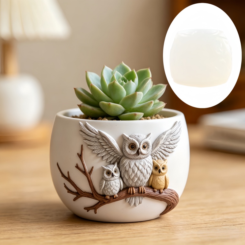 The owl standing on the branch - Echeveria Succulent reseña y precio