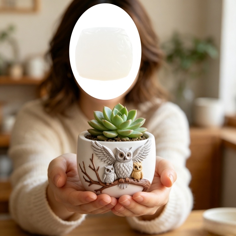 The owl standing on the branch - Echeveria Succulent reseña y precio