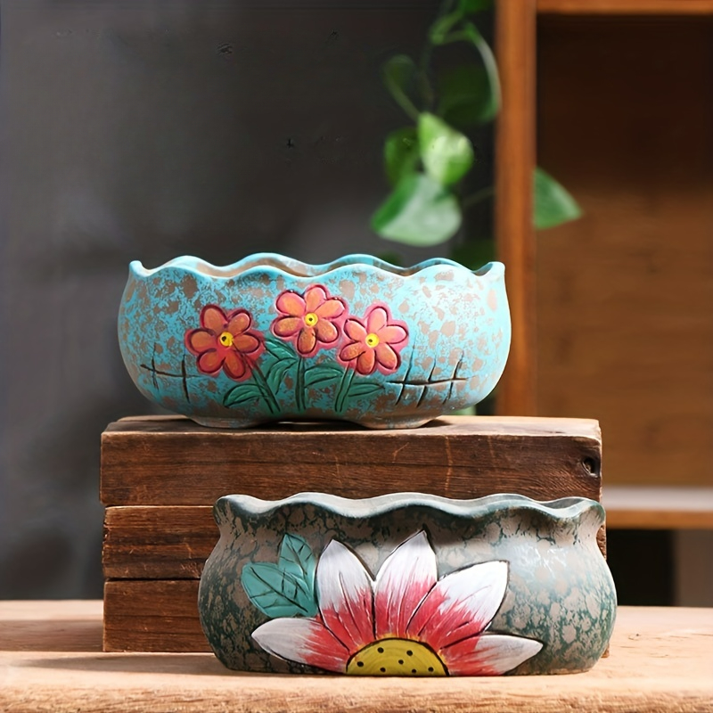 Vintage Hand-Painted Ceramic S - Pilea Peperomioides reseña y precio