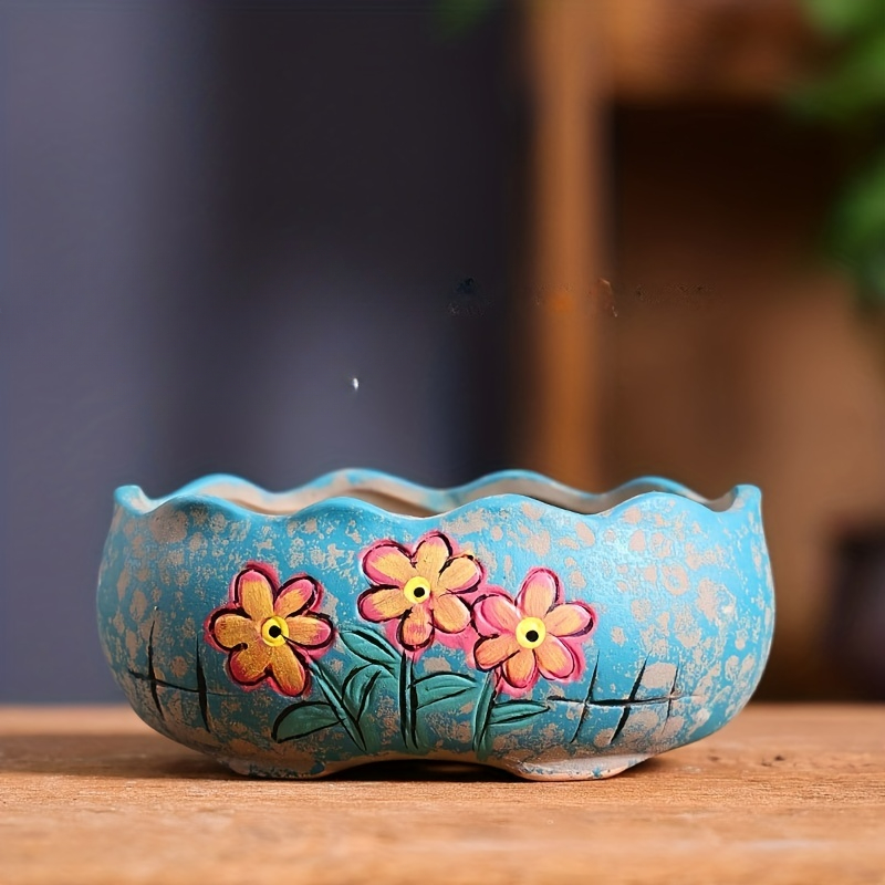 Vintage Hand-Painted Ceramic S - Pilea Peperomioides reseña y precio