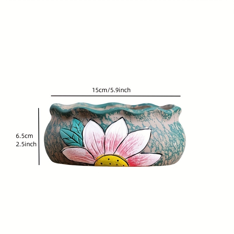 Vintage Hand-Painted Ceramic S - Pilea Peperomioides reseña y precio