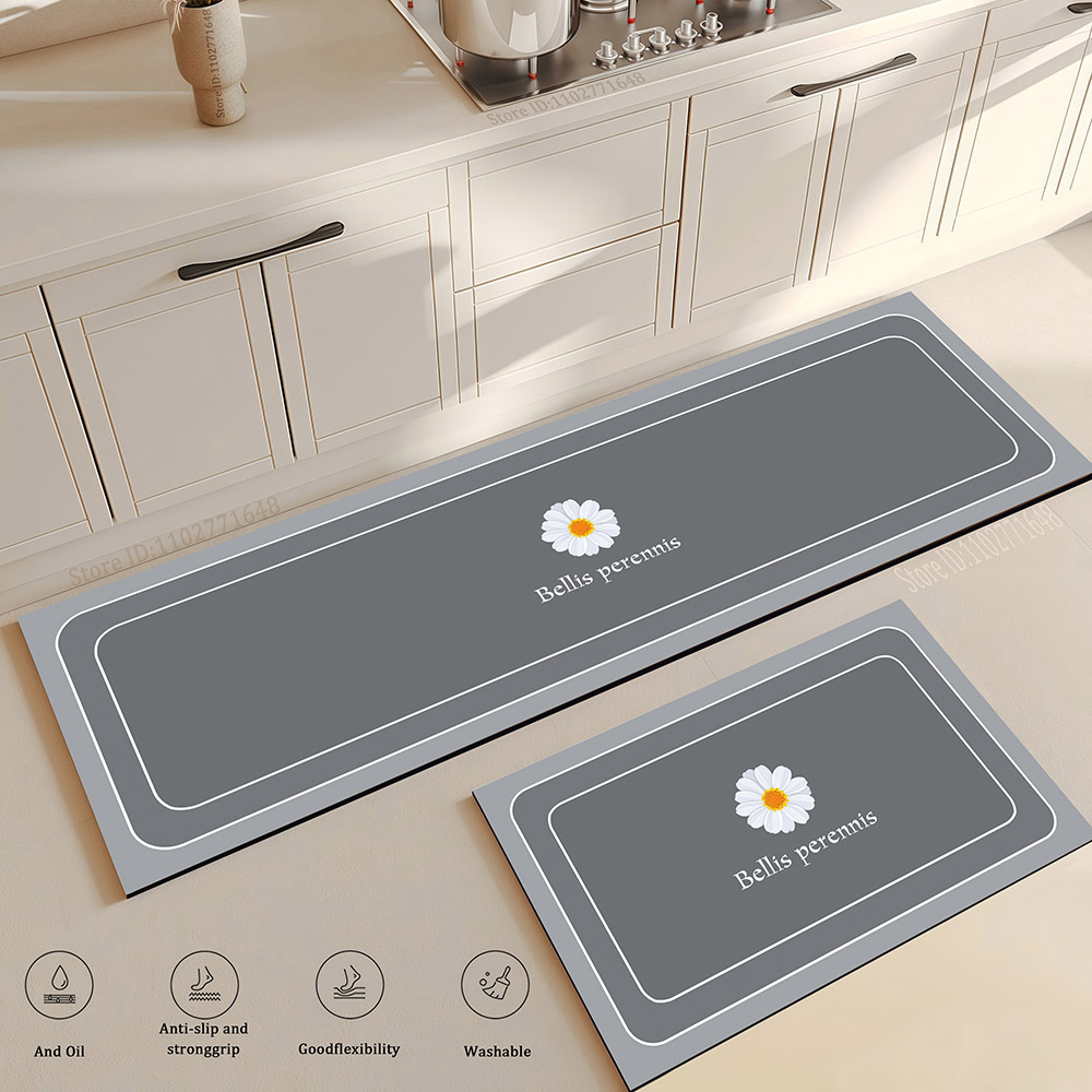 Flower Kitchen Mat Anti-Fatigu - Maranta Prayer Plant reseña y precio