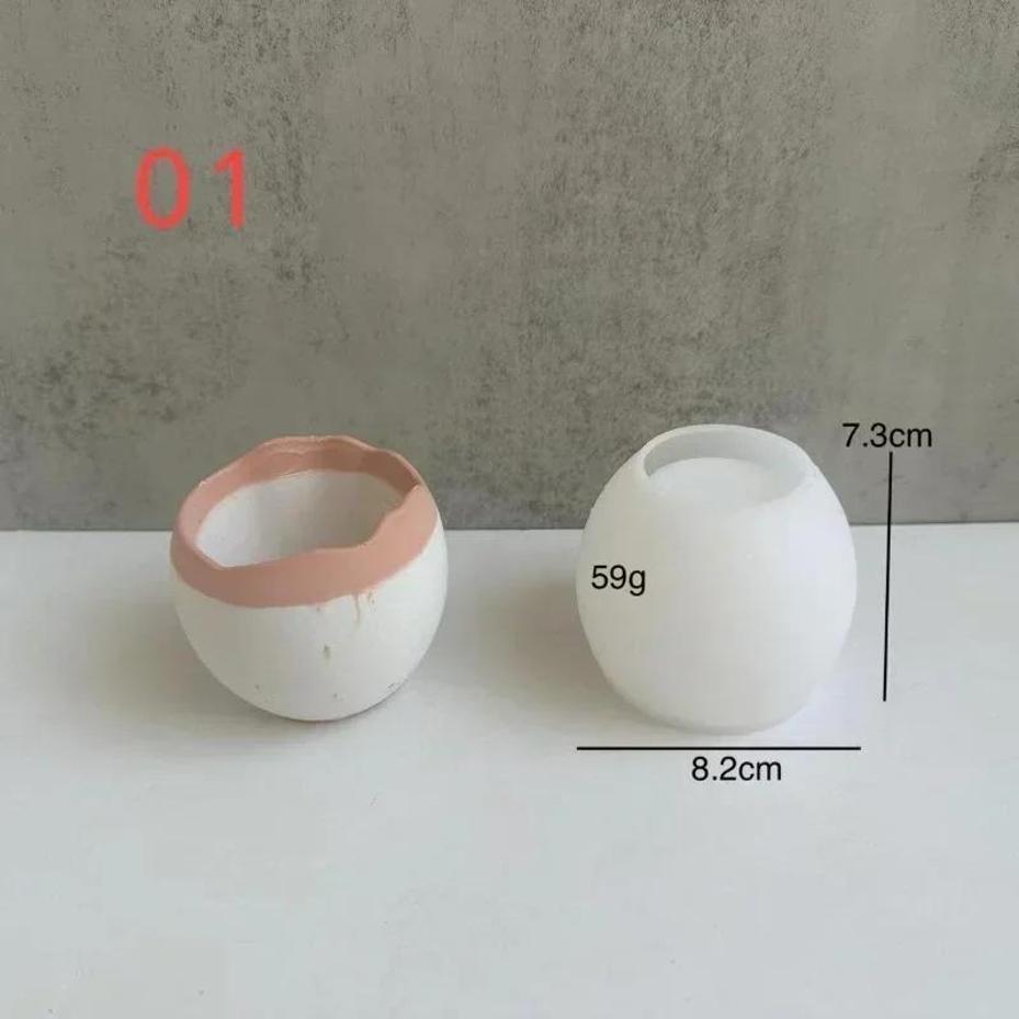 Plaster Handmade Mold Egg-shap - Echeveria Succulent reseña y precio