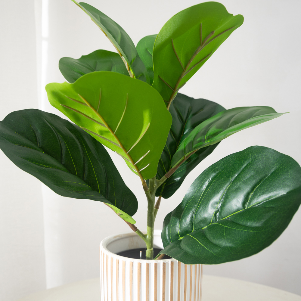 38cm 9 Forks Artificial Ficus  - Ficus Lyrata Tree reseña y precio