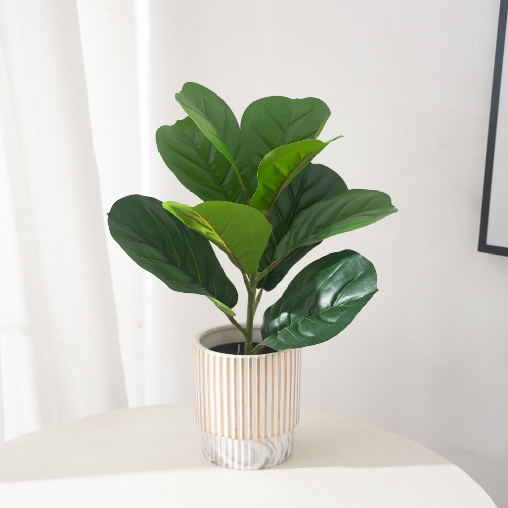 38cm 9 Forks Artificial Ficus  - Ficus Lyrata Tree reseña y precio