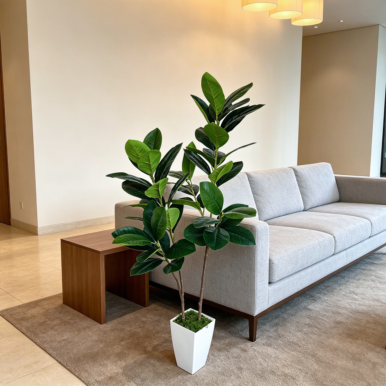 130cm/4.3ft Artificial Ficus L - Ficus Lyrata Tree reseña y precio