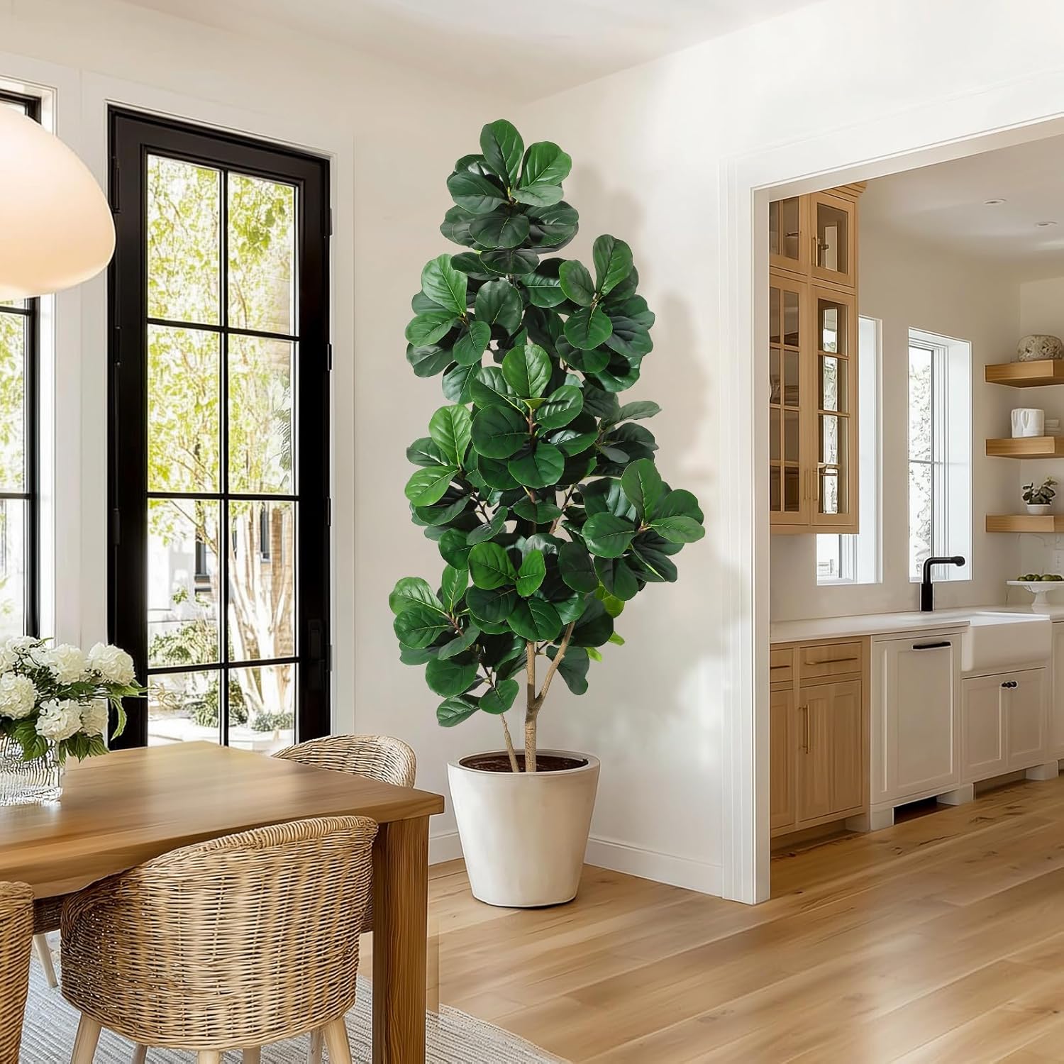 4-7 FT Fiddle Leaf Fig Tree Ar - Ficus Lyrata Tree reseña y precio