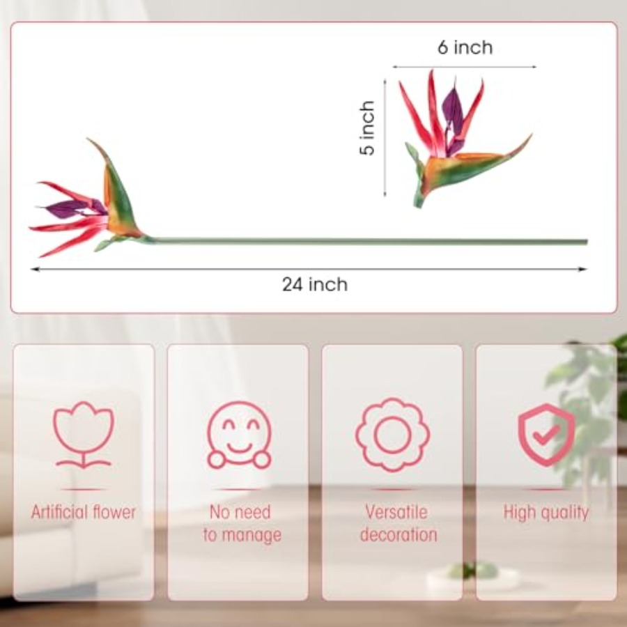 Pcs Bird of Paradise Artificia - Bird Paradise Strelitzia reseña y precio