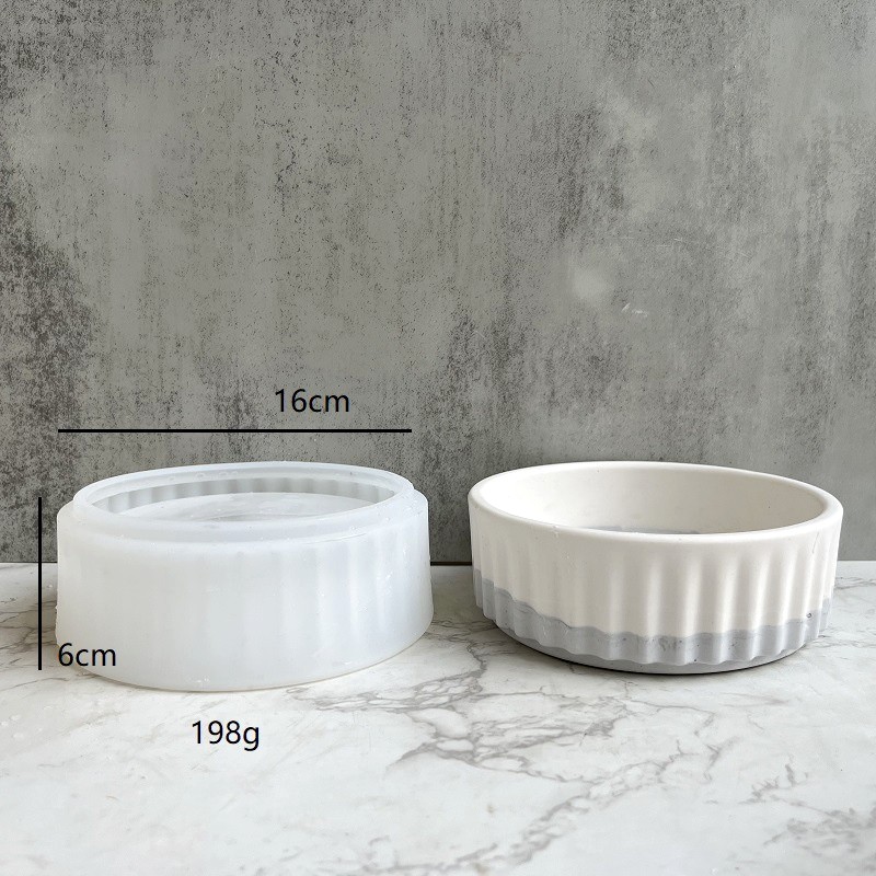 Stripe Flowerpot Silicone Mold - Echeveria Succulent reseña y precio