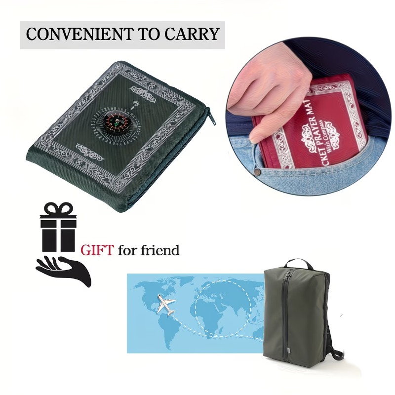 Portable Prayer Rug Waterproof - Maranta Prayer Plant reseña y precio