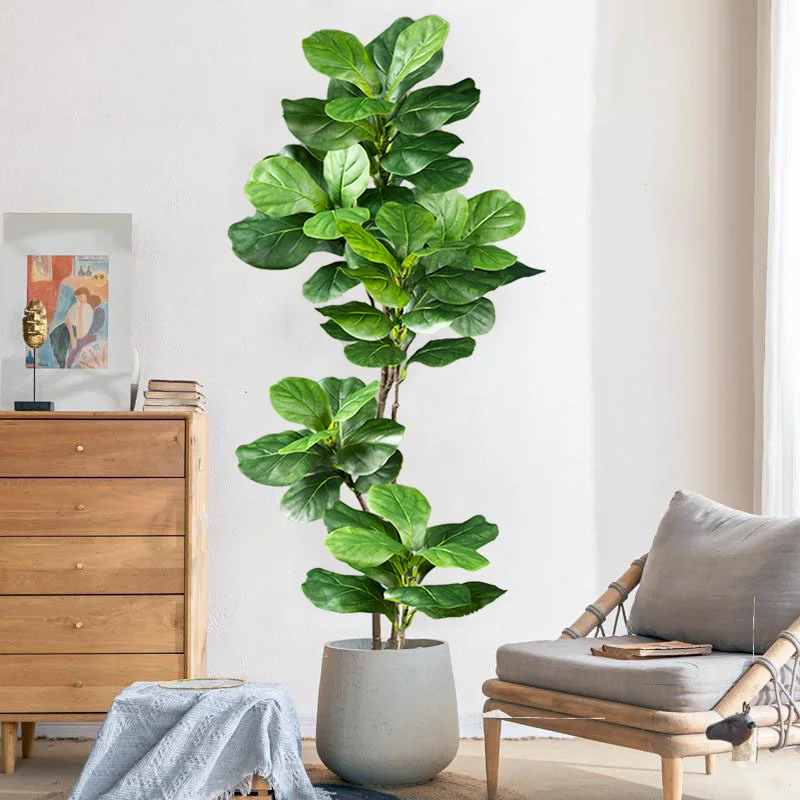2-4.9FT Large Artificial Ficus - Ficus Lyrata Tree reseña y precio