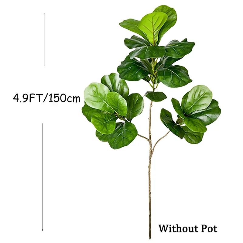 2-4.9FT Large Artificial Ficus - Ficus Lyrata Tree reseña y precio
