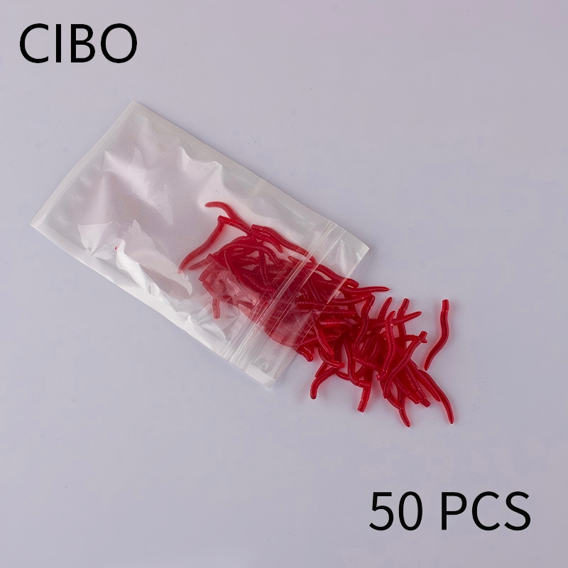 CIBO 50pcs-Artificial Red Worm - Aglaonema Red reseña y precio