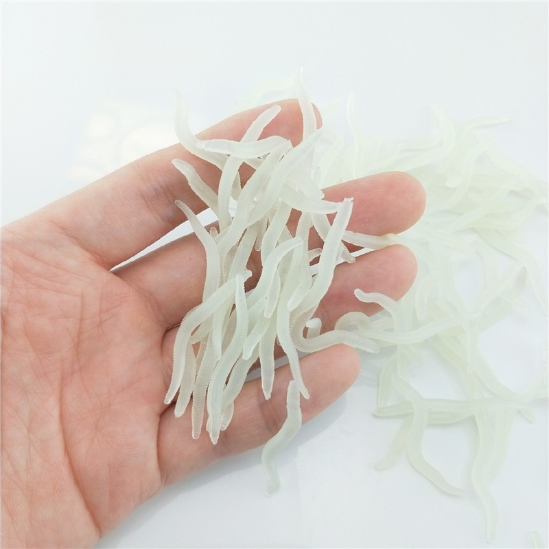 60pcs 4cm Fishing Silicone Lum - Aglaonema Red reseña y precio