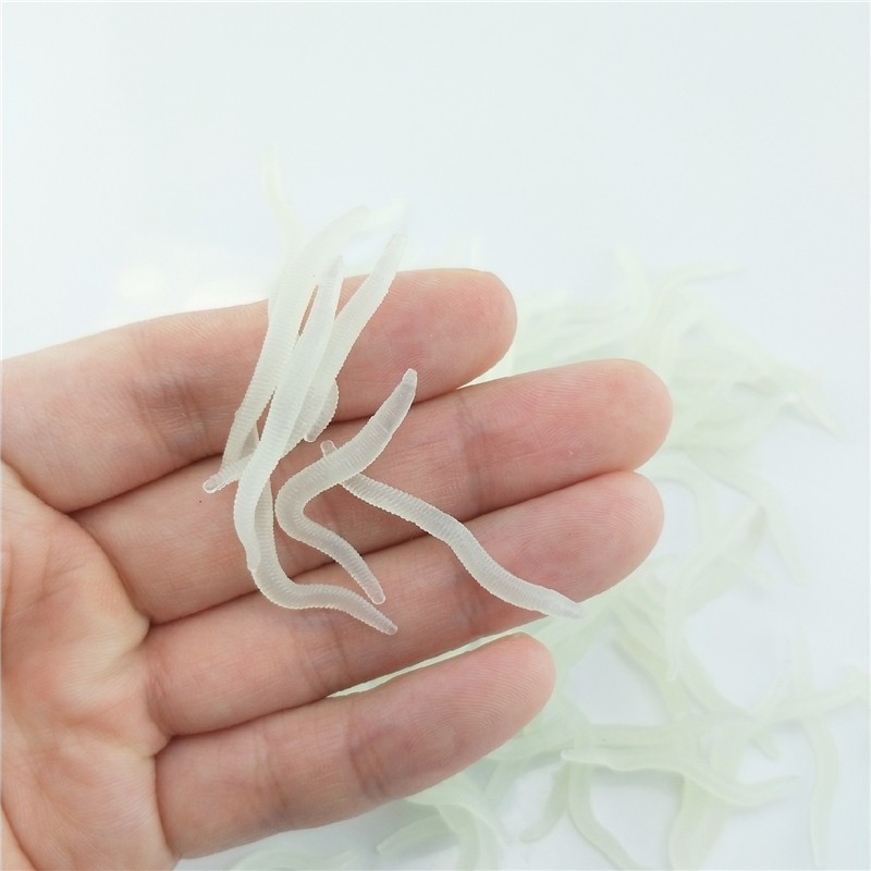 60pcs 4cm Fishing Silicone Lum - Aglaonema Red reseña y precio