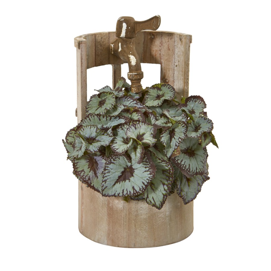 12in. Rex Begonia Artificial P - Begonia Rex reseña y precio